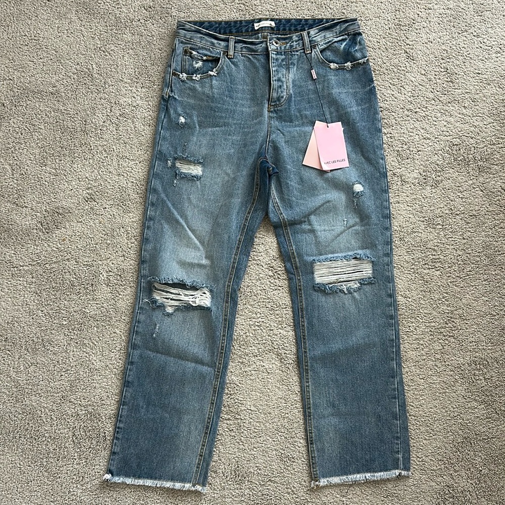 Avec Les Filles Jeans Straight Leg 30